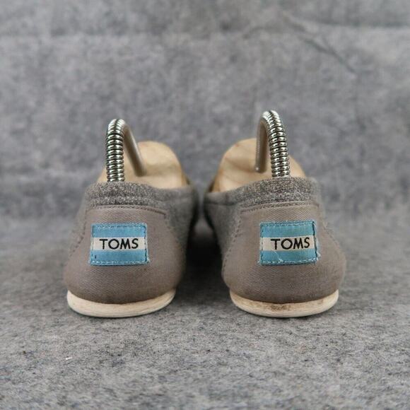 Toms Shoes Womens 7 Flats Slip On Loafer Casual Grey Alpargatas Comfort Classic - Picture 5 of 12